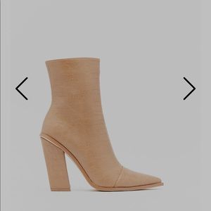 Nasty Gal nude booties